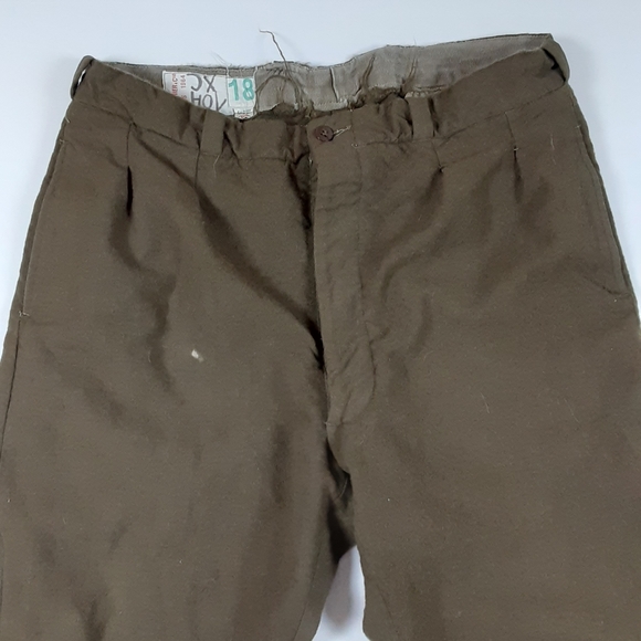 Vtg J Veyrier Paris 1964 Military Pants 34x26 - Picture 5 of 7